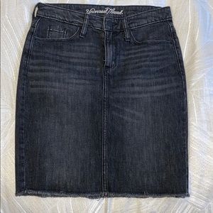 Grey jean skirt